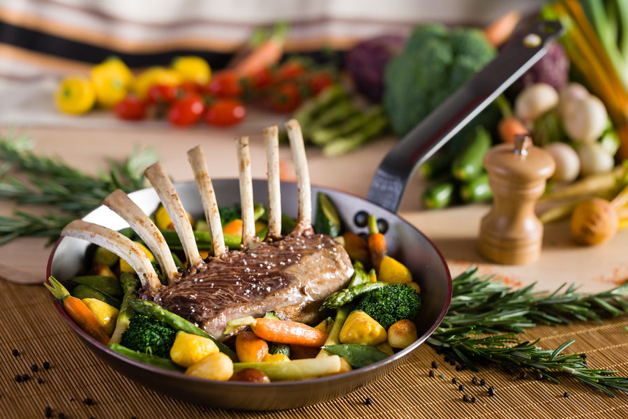 MINERAL B PRO  Frypan with Cast Stainless Steel Handle