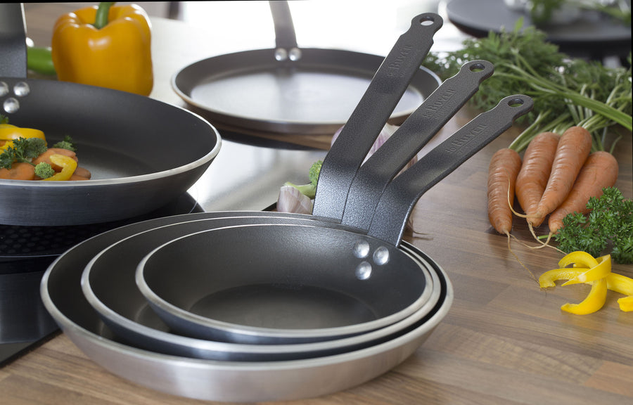 CHOC RESTO INDUCTION Non-stick Round Pan - Riveted Iron Handle