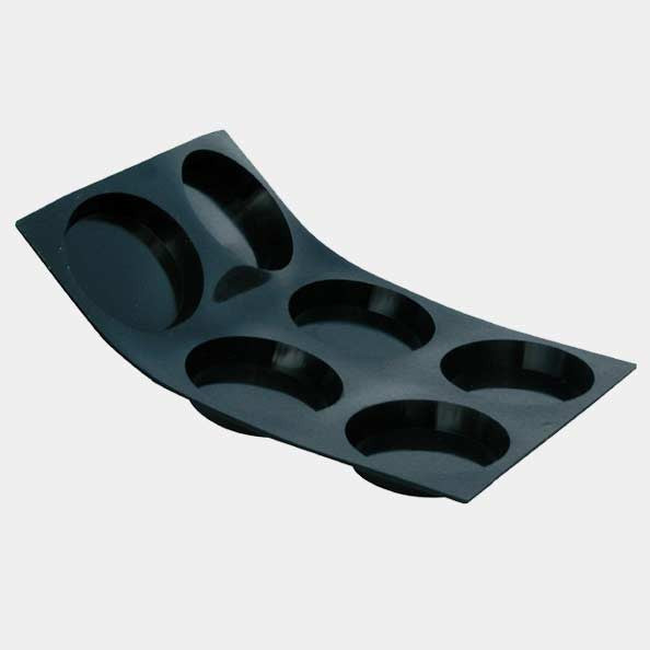 6 tartlet moulds - ø 8.5 cm