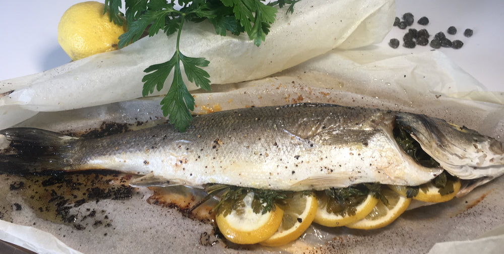 VIDEO: Juicy and Tender Sea Bass Baked in Parchment Paper