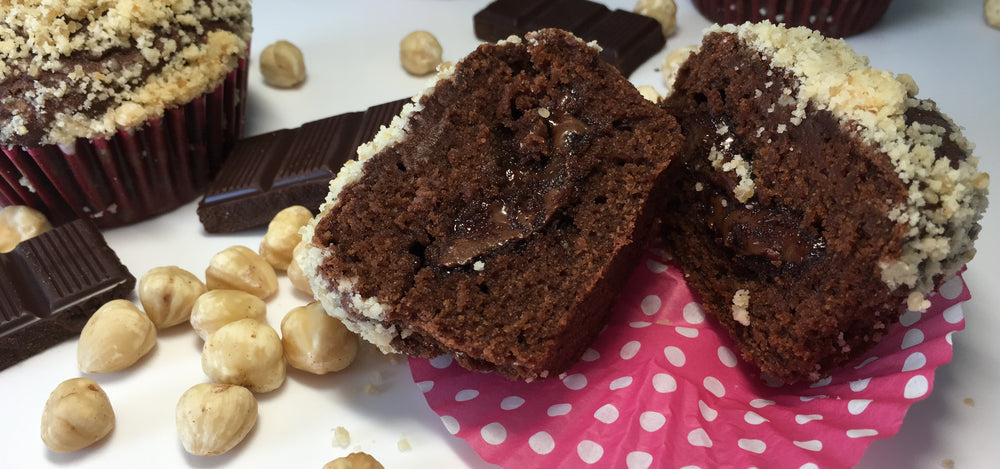VIDEO: Surprise Chocolate Hazelnut Muffins