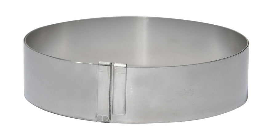 Spring Stainless Steel Expandable Pastry Ring - Large Size