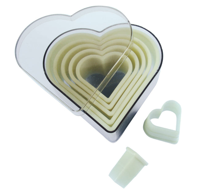Box of 7 "Heart" Pastry Cutters