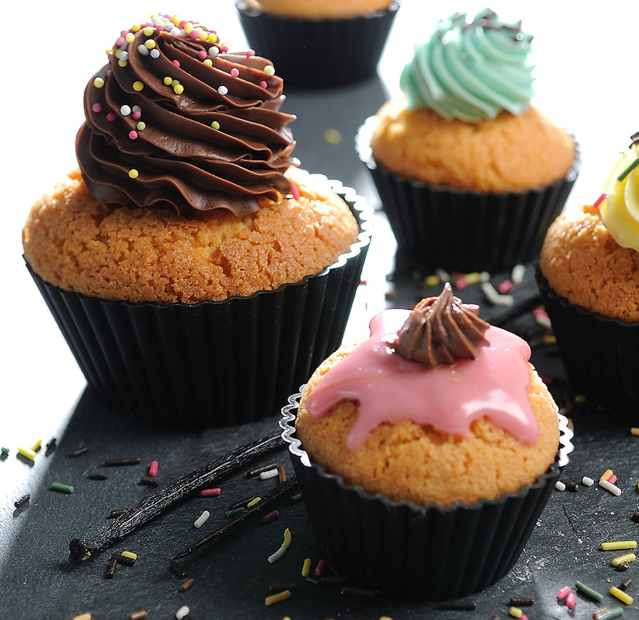 Set of 6 "Cup Cake" Muffin Moulds in Silicone